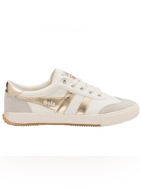 Gola Classics Women’s Badminton Sneakers off-white/gold size 8 (fits like 8.5)